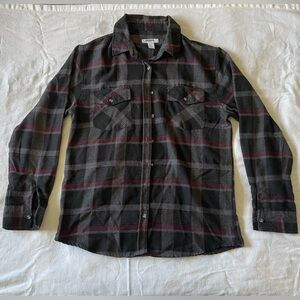 Black, Gray, and Red Flannel